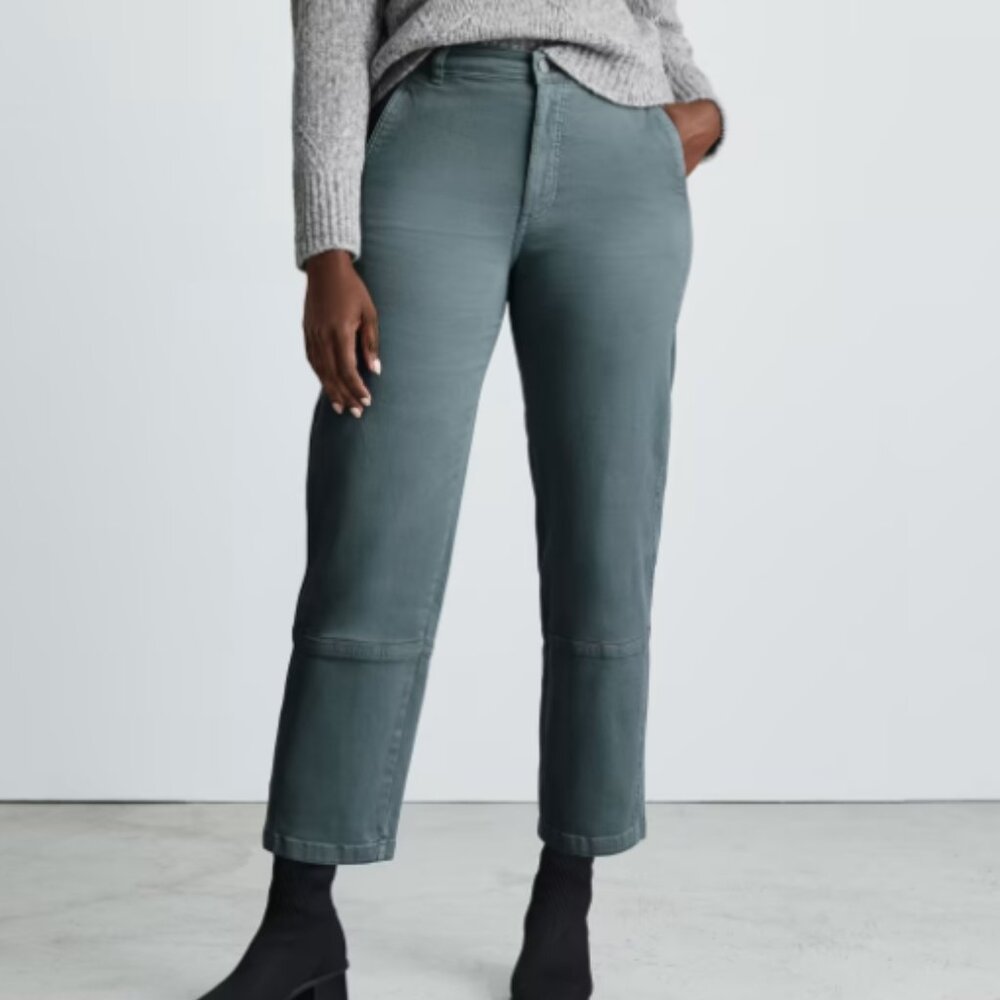 Everlane Utility Barrel Pant Dark Teal Size 0